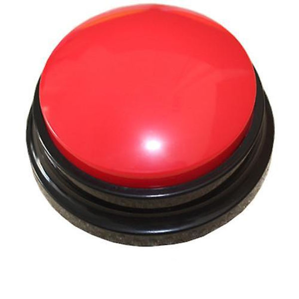 Röstinspelningsknapp Husdjursleksaker Hundknappar För Kommunikationsträning Summer Recordable Talking Button Intelligence Toy red