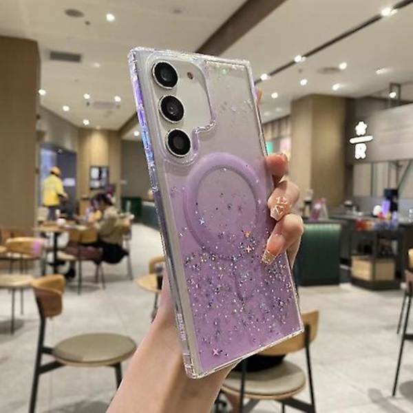 Samsung Galaxy S22 5g Magsafe Glitter Tpu -suojakuori Purple
