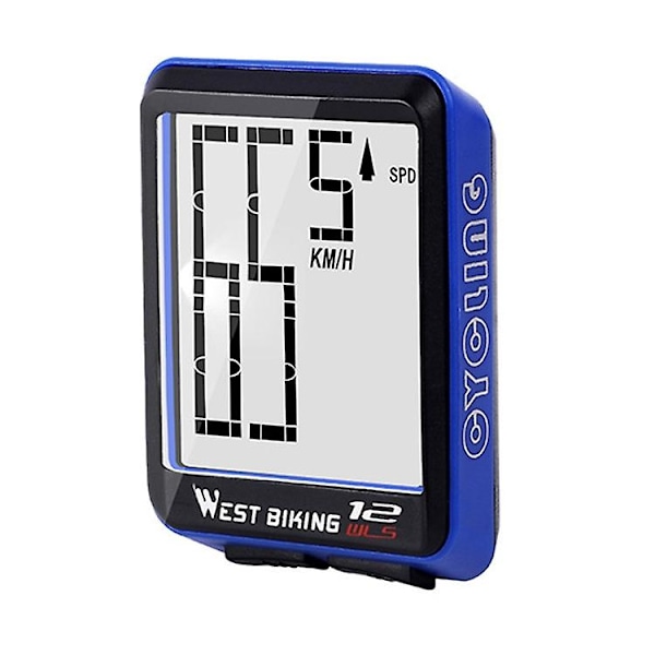 West Biking Mountain Road Bike Speedometer Blue