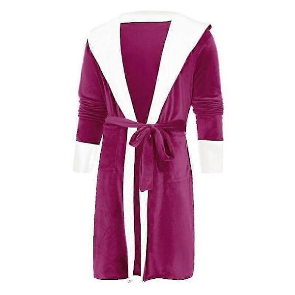 Dammorgonrock med huva och långa ärmar 3XL Purple