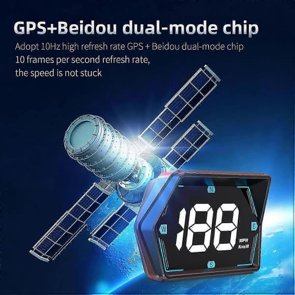 Universal Bil HUD GPS Speedometer - Plug & Play Heads-Up Display med USB-forbindelse (G20 Model)