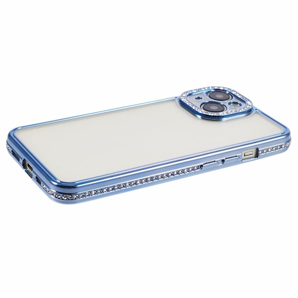 Beskyttende deksel med rhinestones til iPhone 14 - TPU - Slank telefondeksel Blue