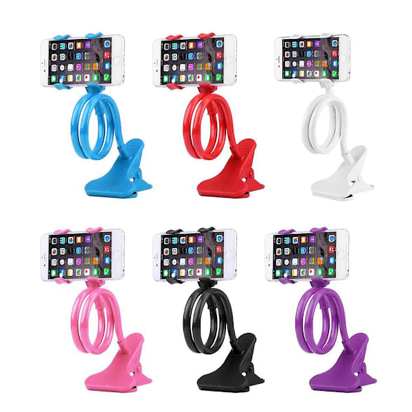 1 stk. Universal Telefonholder / Holder Med Clips Til Telefon Sort Blue