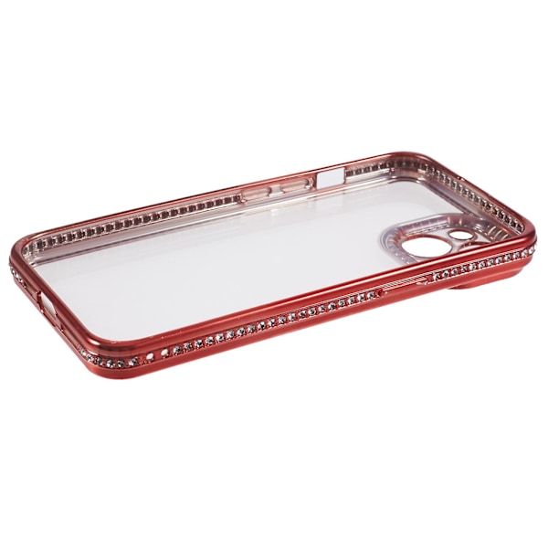 Beskyttende deksel med rhinestones til iPhone 14 - TPU - Slank telefondeksel Red