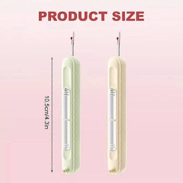 2 STK Oppgradert 2 i 1 Automatisk Nålitreder Sprettekniv Warm cherry white