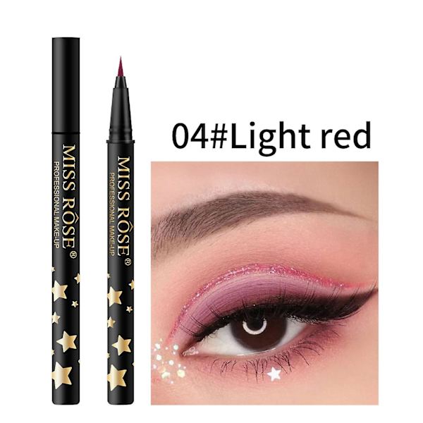 Mardi Gras -lahjat Värillinen Eyeliner Nestemäinen Eyeliner Ei tahraa Pitkäkestoinen Nestemäinen Eyeliner-kynä D