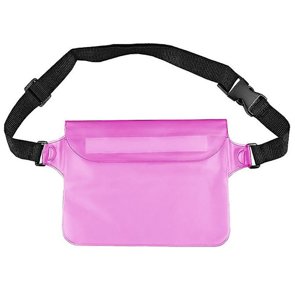 Vandtæt Fanny Pack, Justerbar Tør Fanny Taske Vandtæt Taljepose med Taljerem til Bådsejlads Svømning-X ZD B2 EE Pink