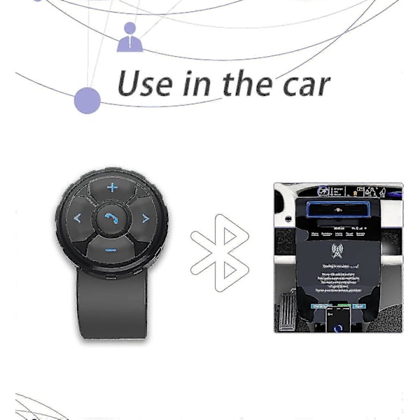 Bluetooth Fjernkontroll Smarttelefon Trådløs Bluetooth Media Knapp Fjernkontroll