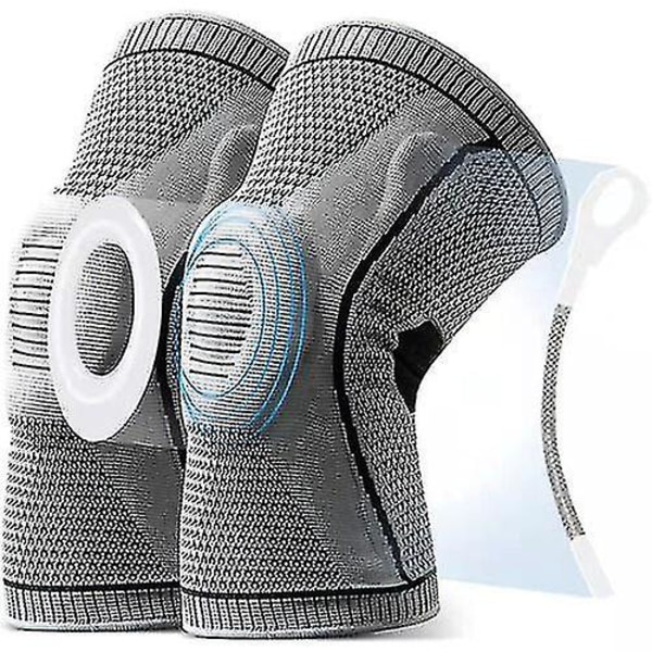 Ultra Knee Elite Knekompresjon Medisinsk Knebeskytter Knekompresjonshylse 2PCS L