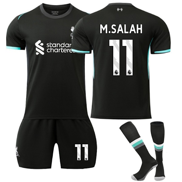 Liverpool FC 2024-2025 Bortaställ för Barn och Vuxna, Fotbollströja, Matchtröja Nr 11 Size M