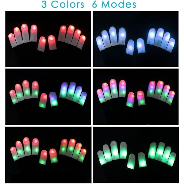 LED-hanskat, Valoisa/Värikäs, LED-Vilkkuva Valo/Monivärinen Juhliin/Klubille/Iltaan/Jouluun/Kilpailuun