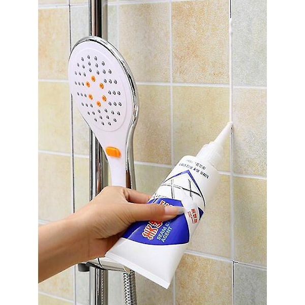 Waterproof Grout Filler For Tile Repair, Anti-mold Tile Joint Sealant (180ml, White) Tw