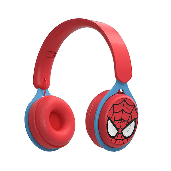 Den nya Trådlösa Bluetooth hörlurar för barn, justerbara barnheadset för skolan hem eller resor, Spider man Captain America Musse Pigg Minnie Mouse@@ Spiderman