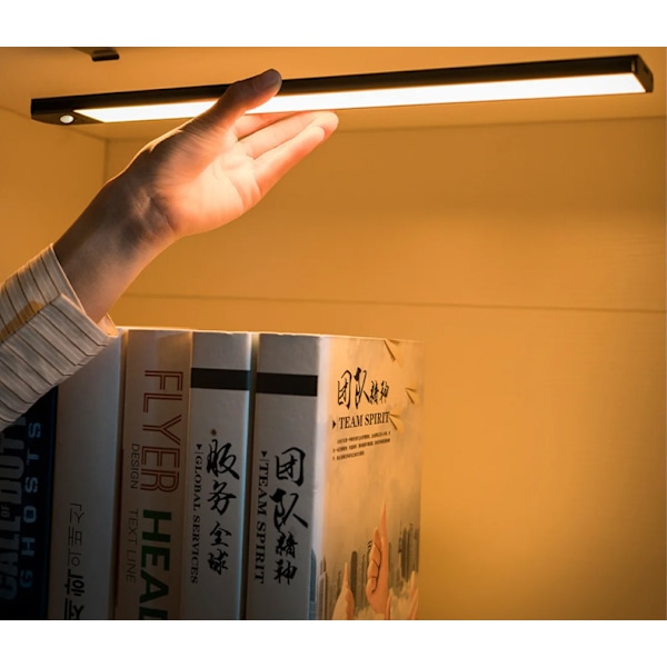 Intelligent USB-laddningsbar tunn lampa ultratunn smart human body induktion trådlös LED-ljus köksskåpslampa 30cm white