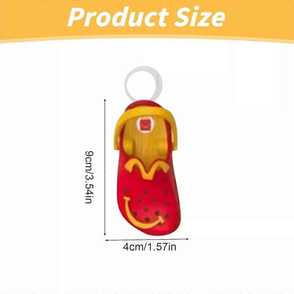 2024 McDonald's Mini Crocs Nøglering Happy Meal Legetøj Komplette Søde Mini Nøglering color4