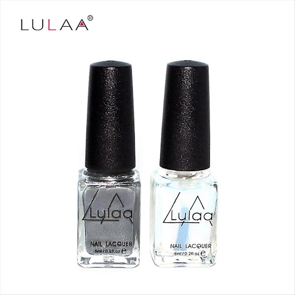 Ny neglegel polish spejleffekt lak aftagelig top base coat 6ml
