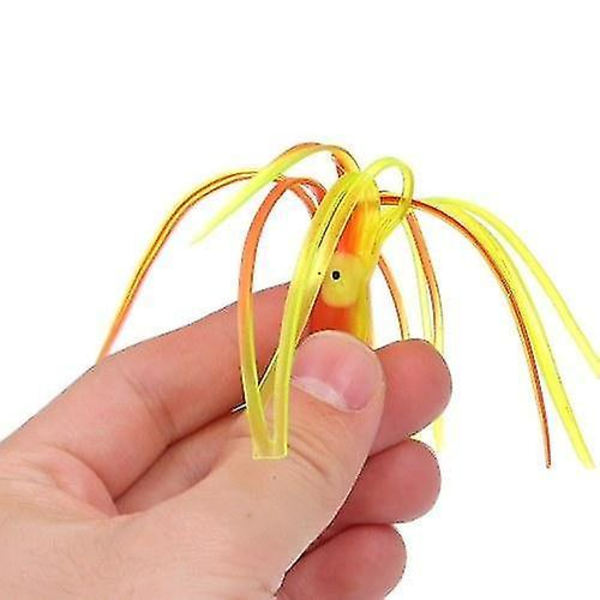 Fiskedrag 24 st 9 cm/2 g mjuka plast bläckfiskbeten bläckfisk kjolbeten trollingbete för sötvatten