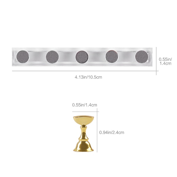 Sraith Cram Ingne Akryl Negle Display Stativ Negle Tip Holder Magnetisk Negle Praksis Stativ Fingernegl B