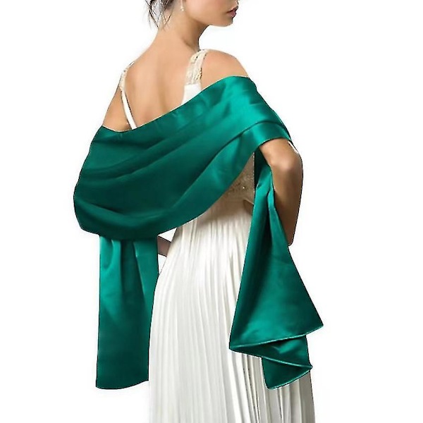 Women's Wedding Shawl And Wraps Pure Color Elegant Long Bridal Scarfs Evening Party Wear