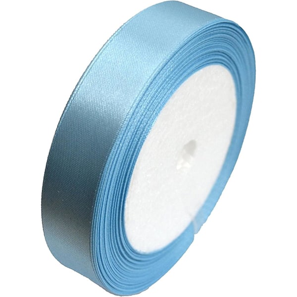 Satin Ribbon 20mm Light Blue - 25 Yards - Gifts, Party, Sewing