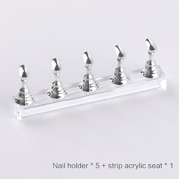 Akryl Negle Display Stativ Negle Tip Holder Magnetisk Negle Praksis Stativ Fingernegl C