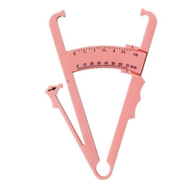 body Fat Loss Tester Calculator Fitness Caliper Clip Measure Slim Skin Folds Body Fat Chart Fitness Equipment Pink