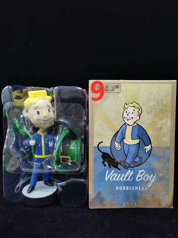 Fallout Vault Boy Bobble Head PVC Actionfigur Samleobjekt Modellleketøy Style 9