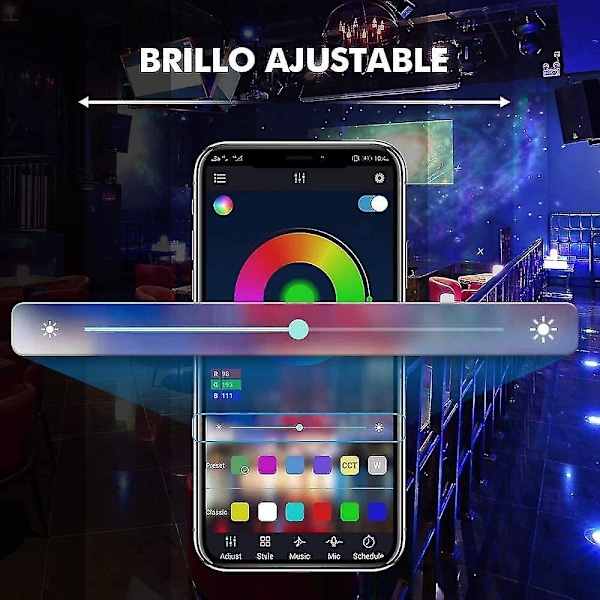 Bluetooth LED-lysstripe, 5m RGB 5050 IP65 LED-lysstripe med 28 dynamiske moduser, flerfarget lysstripe styrt av app og fjernkontroll, synkronisering