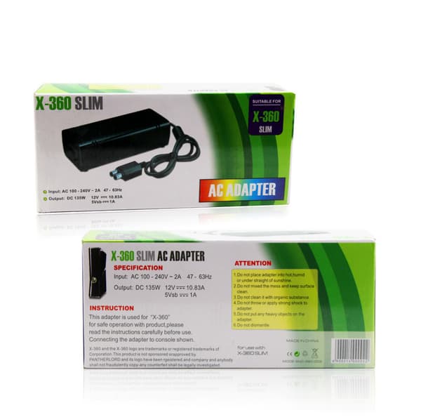AC adapter oplader til XBOX360 SLIM EU
