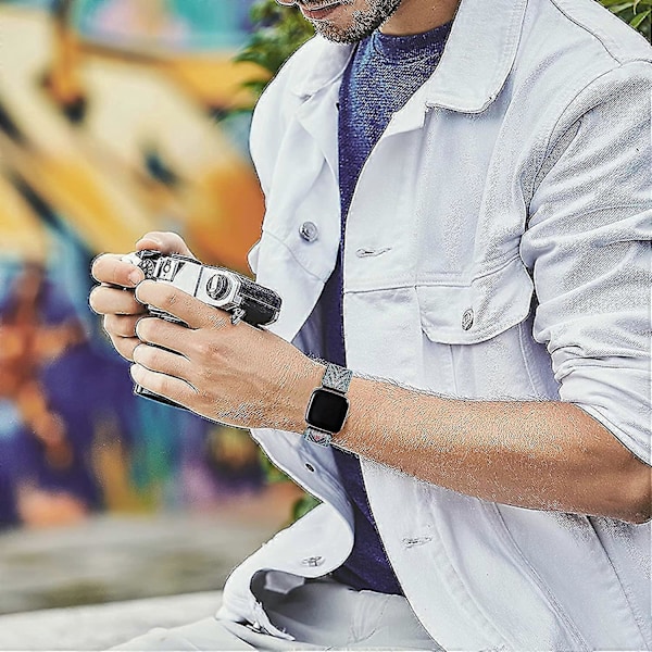 3-pak Elastisk Bånd Kompatibelt Med Fitbit Versa/fitbit Versa Lite/fitbit Versa 2 Remme Til Kvinder Mænd, Justerbar Elastisk Nylon Solo Loop Håndledsrem