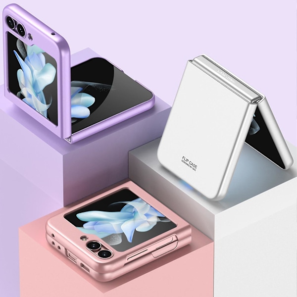 Mat Hard PC Etui til Samsung Galaxy Z Flip 5 Ensfarvet Stødsikkert Galaxy Z Flip 5 Etui Yalo Pink