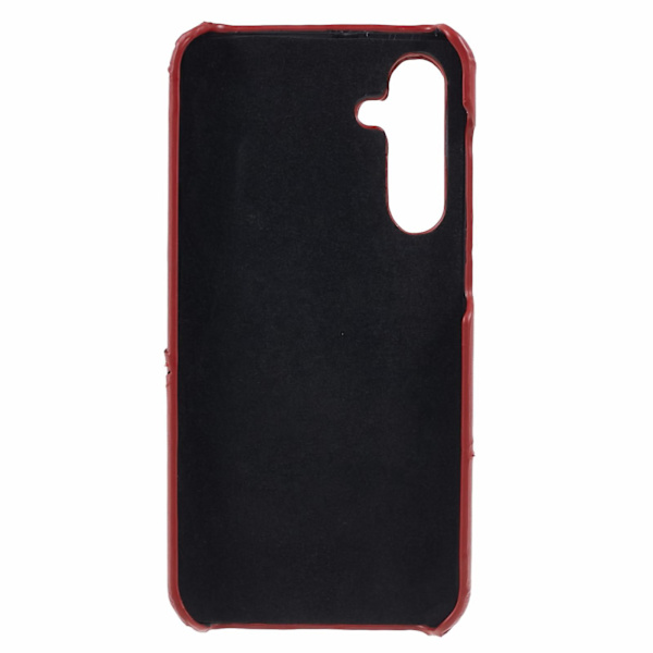 Samsung Galaxy S24+ -kotelo PU+PC-iskunkestävä puhelinkotelo, jossa 2 korttipaikkaa Red
