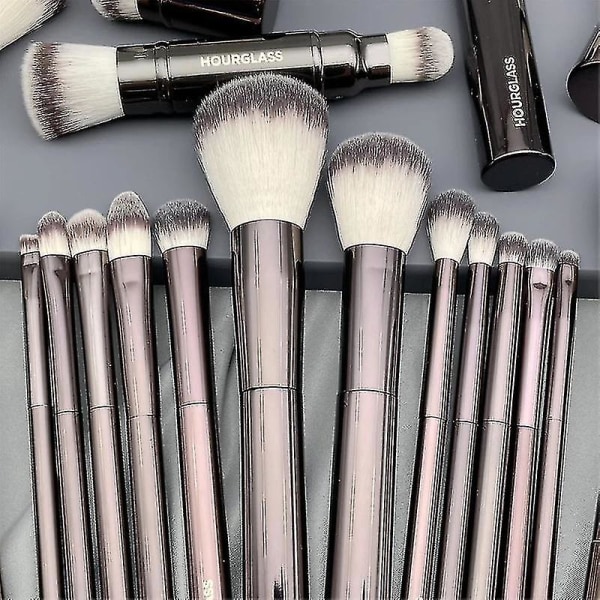 Hourglass Full Series Makeup Brush Blush Powder Contour Foundation Concealer Makeup Brush Eye Shadow Smudge Eyeliner Makeup Tool HG 13 No box