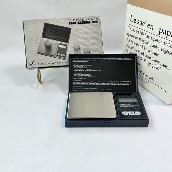 Digital smykkevekt 0,01g til 150g Sølv