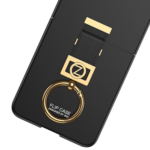 För Samsung Galaxy Z Flip4 5g Gkk Integrerat Ultratunt Mobiltelefonfodral Med Z Ringhållare Green