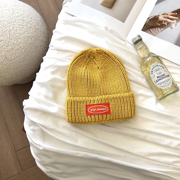 Warm winter knit beanie hats wool women autumn and winter korean style all-matching japanese student fashion casual unisex