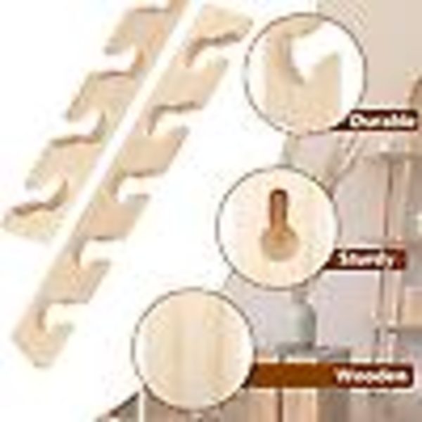 2 kpl Hat Rack seinälle puinen baseball-lippikset järjestäjä seinäkiinnitys Walnut color