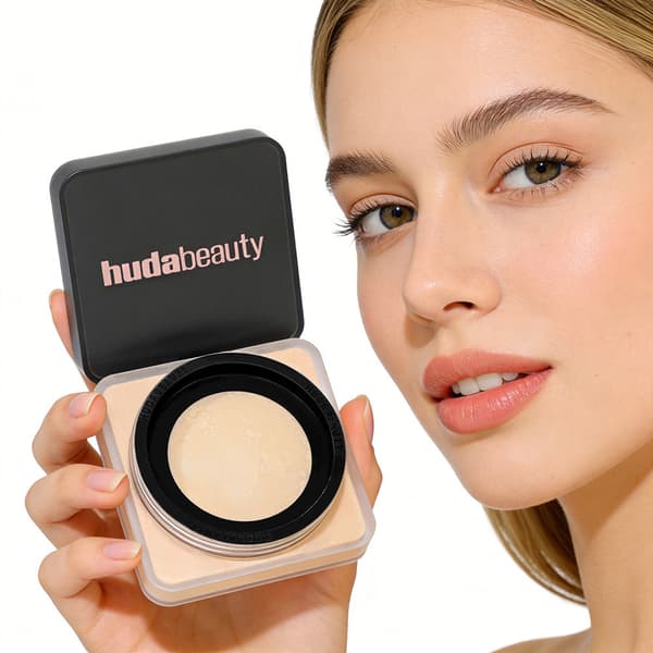 Huda Beauty Setting Powder - Til lys, let, medium og lys hudfarve MINI POUND CAKE