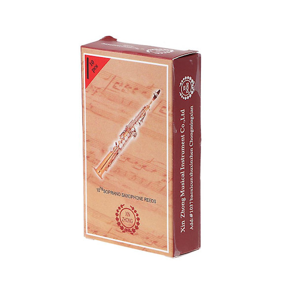10 st Bb Sopransaxofon Reeds Sax Reeds Styrka 2.5 Musikinstrument