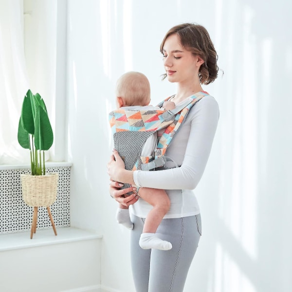 Baby Carrier Wrap Hender Fri Ergonomisk Bærbar 4 I 1 Nyfødt Bæresele Slynger Myk Ryggbærer For Spedbarn 3-36 måneder A