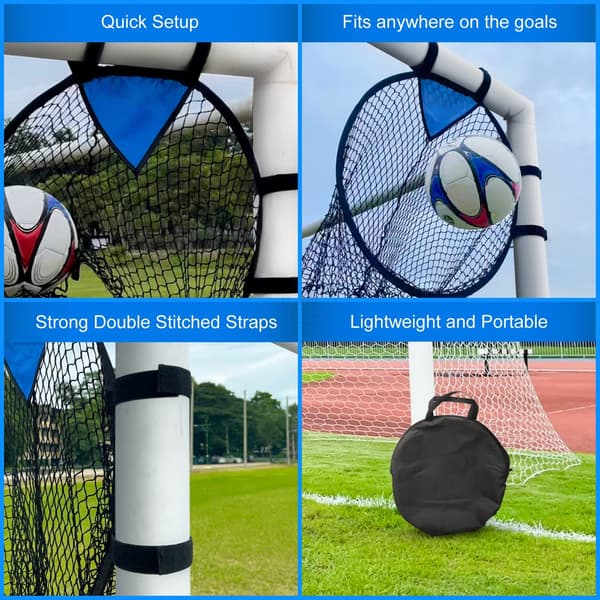 Fotbollsmåls Träningsnät 2-pack Svart