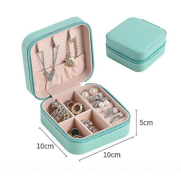 Mini smykkeskrin ring arrangør etui til piger og kvinder green