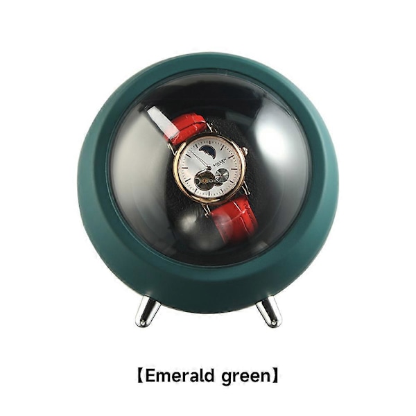 Urverkare för Automatiska Klockor Klocklåda Automatisk Urverkare Använder USB-Kabel /med Batteri-Alternativ Emerald green