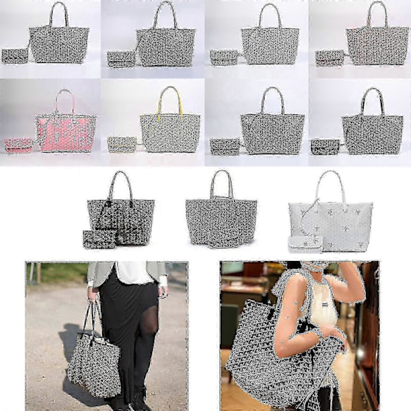 2025 Ny Taske Stor Kapacitet Tote Bag Moder Taske Håndtaske Gaver L Dark Grey