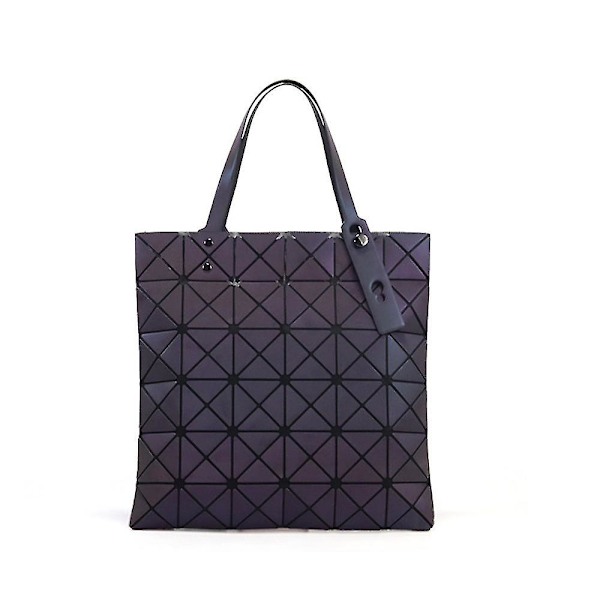 Kvinnor Japanska Issey Miyake Geometri Tote Väskor Lingge Väska Resväskor Luminous