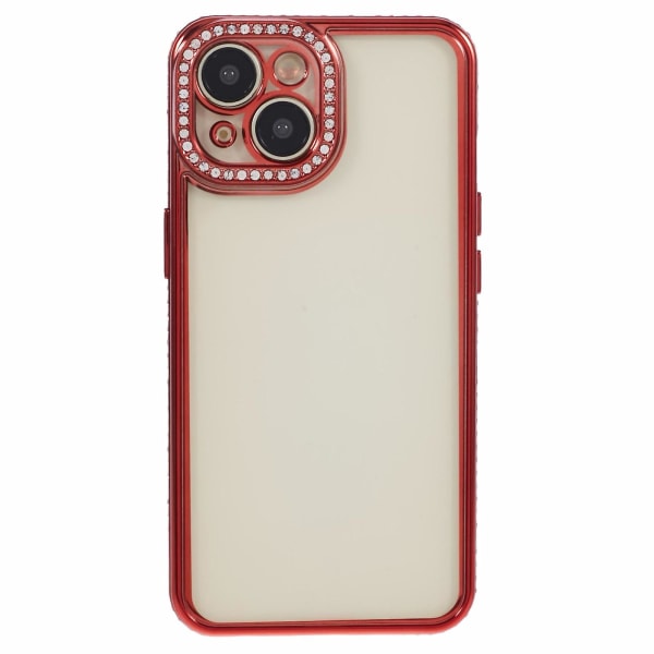 Beskyttende deksel med rhinestones til iPhone 14 - TPU - Slank telefondeksel Red