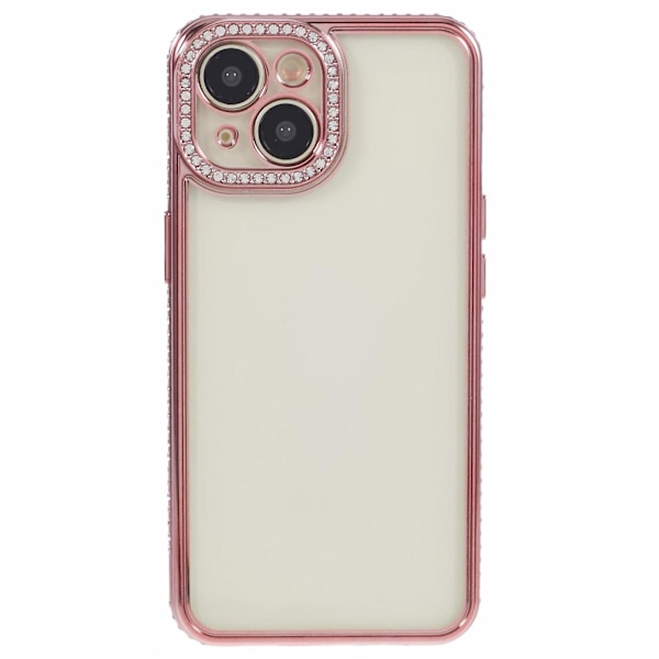 Beskyttende deksel med rhinestones til iPhone 14 - TPU - Slank telefondeksel Rose Gold