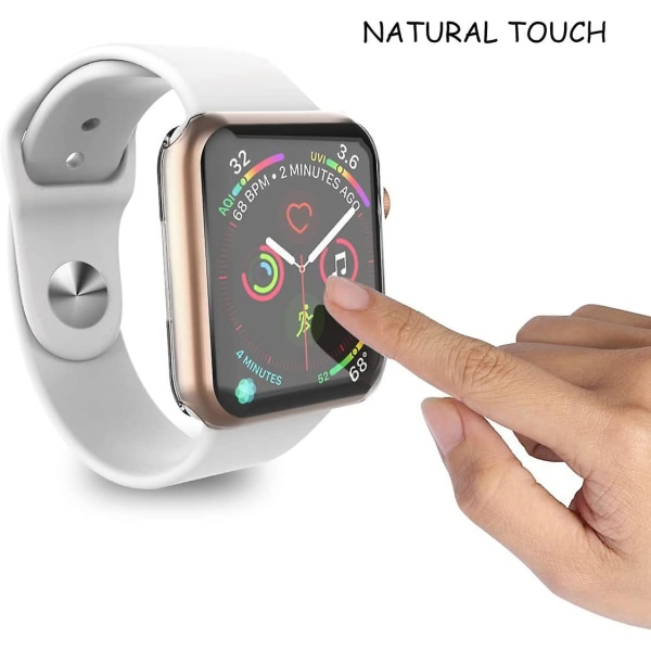 44 mm 45 mm case för Apple Watch Series 8 Series 7 Skärmskydd, övergripande Case Tpu Hd Ultratunt cover för Iwatch, genomskinlig 44mm