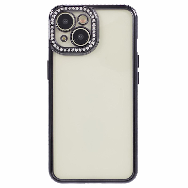 Beskyttende deksel med rhinestones til iPhone 14 - TPU - Slank telefondeksel Black