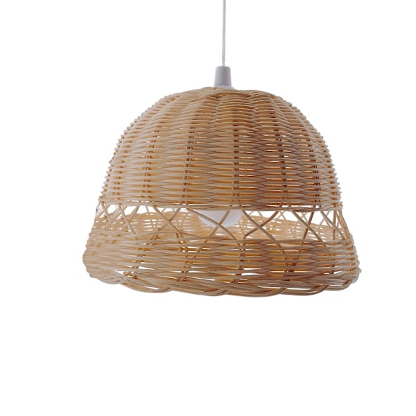 Rattan Chandelier Home Stay Real Rattan Weaving Decorative Handmade Lampshade